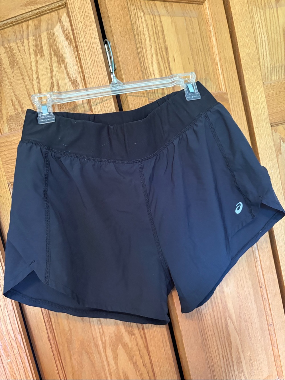 ASICS Black Women's Athletic Running Shorts with Logo